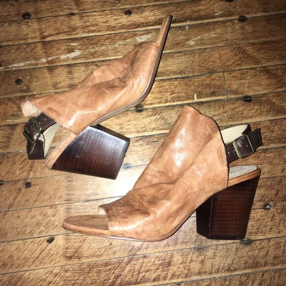 Isola Isanti sling back open toe leather block heel sandals - Picture 2 of 6